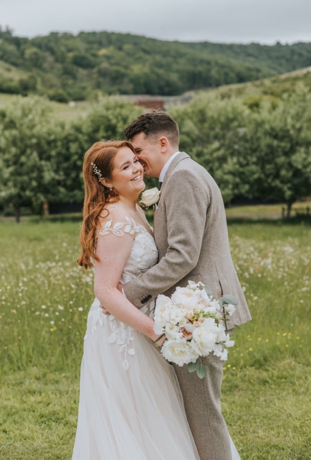A&T May Wedding Bridal bouquet 